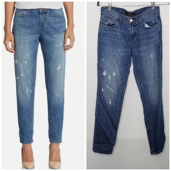 J BRAND Jake Distressed Boyfriend Jeans Broken Size 25 ~ Grunge Punk Streetwear - Picture 1 of 13